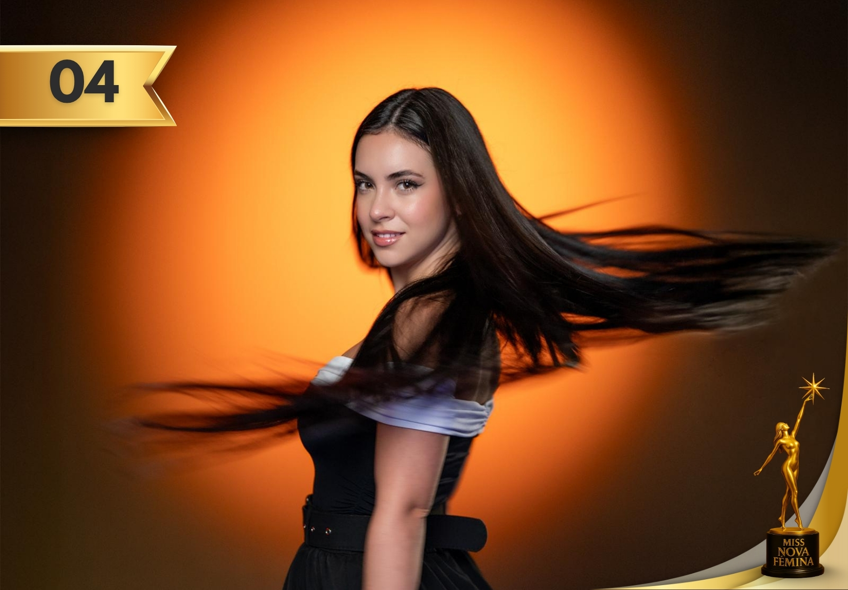Daniela Arencibia Pujol concursante Nº 4 en Miss Nova Fémina Miami 2025.